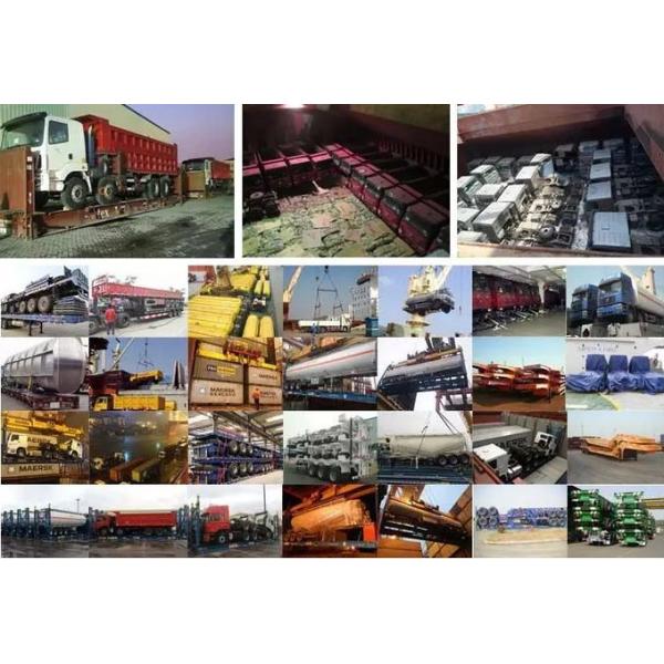 Transport Side Heavy Duty 3 Axle Dump Semi Trailer