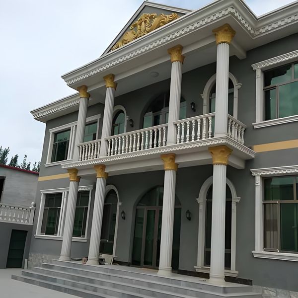 OEM Or ODM Wall Decorative Exterior Cornice Profiles EPS Foam Molding 2.4meters