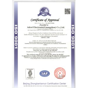 Adcol Electronics (Guangzhou) Co., Ltd. Certifications