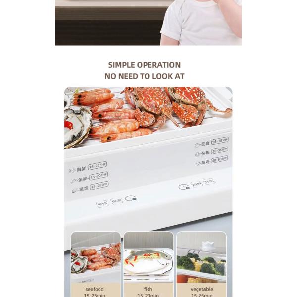 Multifunctional Large Capacity 3 Layer Cooking Steamer Pot Electric Food steamer Pot With Visualization lid