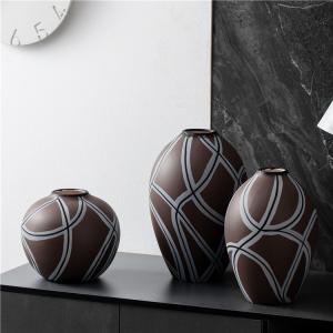 Cheap Minimalist Handmade Art Vase Office Living Room Decor Ceramic Flower Vases For Home Decor wholesale