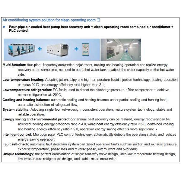 Combined Heating &Cooling System Chilled Water Floor Mounted Air Handling Unit
