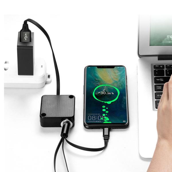 Multifunctional 3A ABS Fast Charging USB Cables Retractable 3 In 1