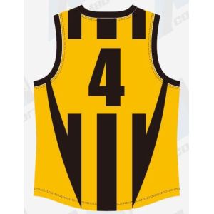 36-65cm Chest Afl Training Singlets , Sublimation Retro Afl Jerseys
