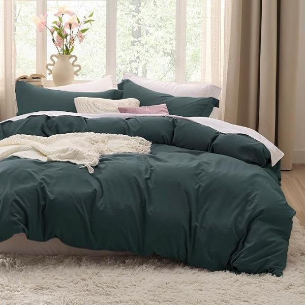 3 Pieces Extra Soft Bedding Set, Includes 1 Duvet Cover with Zipper Closure & 2 Pillow Shams