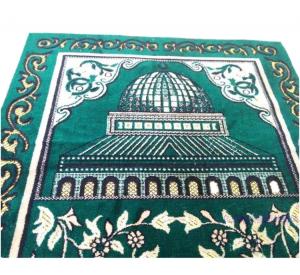 Cheap Muslim worship blanket gold and silver line new worship blanket Hui thickened mosque Haji Hajj wholesale