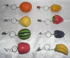 Cheap Polyresin keychain, polyresin fruits  wholesale