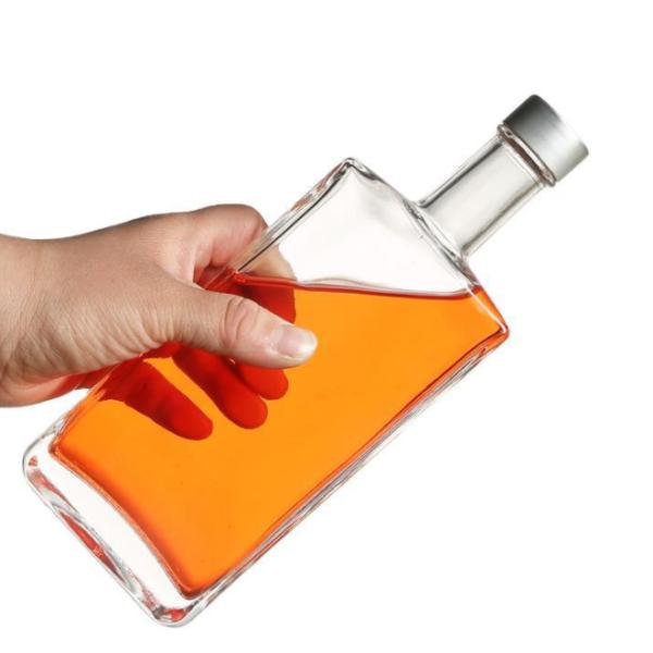 Protective Plastic Wide Mouth Lid Leakproof Reusable Glass Water Bottles BPA Free