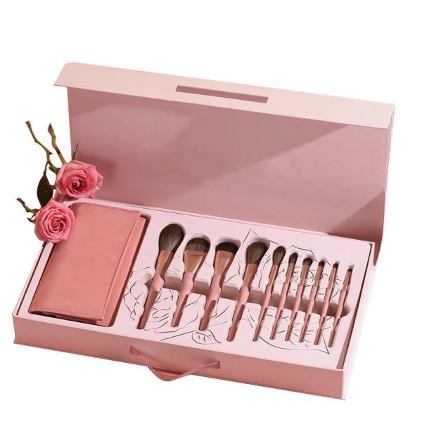 Magnetic Gift Box Makeup Brush Packaging Paper Eye Brush Kit