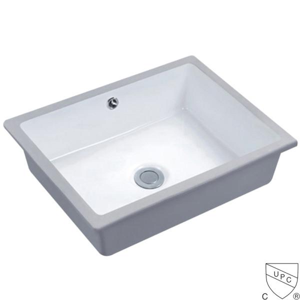 Rectangle Undermount Vanity Lavatory Bathroom Wash Basin Counter Sink