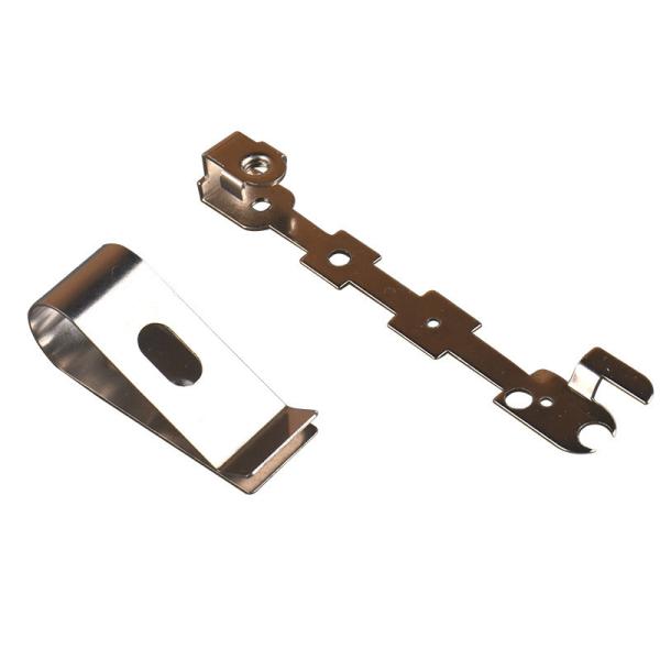 Nickeled Alu Automotive Metal Clips Custom Metal Stamping Services