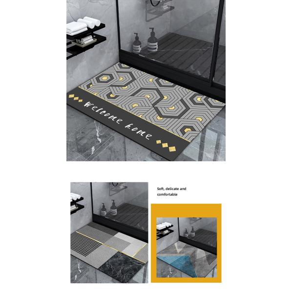 North European Absorbent Mat Bathroom Waterproof Carpet