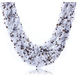China Bohemian crystal beads prepared tube wild temperament collarbone chain on sale
