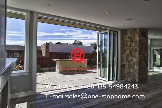 Power Coated Sliding Open Style Aluminum Frame Internal folding doors,panoramic glass folding glass doors for Brisbane