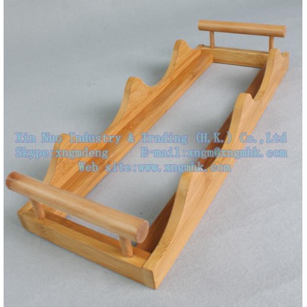 The bamboo storage tank, bamboo care coffee cans, wooden frame sauce pot