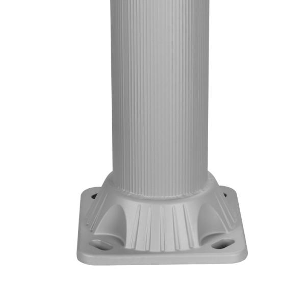 3M 4M 5M Cast Aluminum LED Solar Powered Street Light Poles 3.0mm