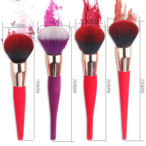 Slim Handle Face Highlighter Brush , Luxury Makeup Brushes No Skin Hurting