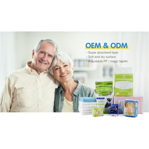 Waterproof PE Film Elastic Waist Band Infant Baby Pull Up Diapers