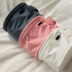 Cheap Durable Pink Travel Undergarments Pouch / Underwear Travel Case Round Design wholesale
