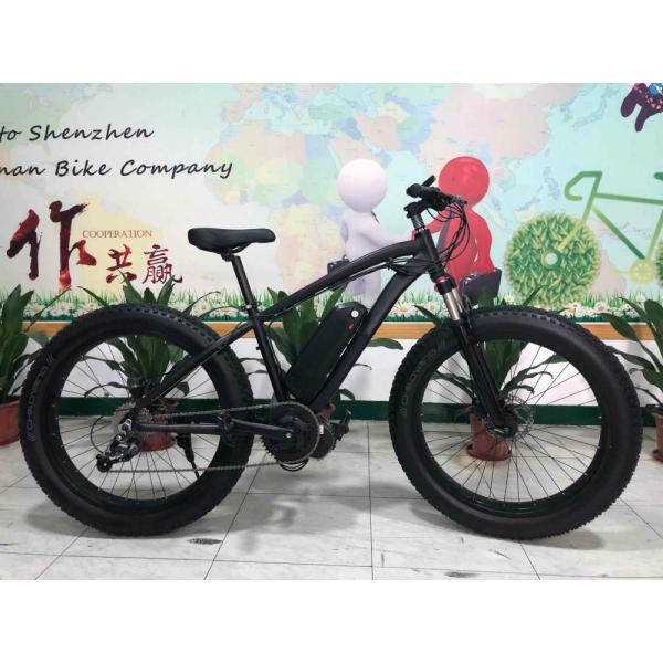 Lightest Mid Drive Ebike Commuter 26 Inch Fat Tire Central Motor 48v 250w 13Ah