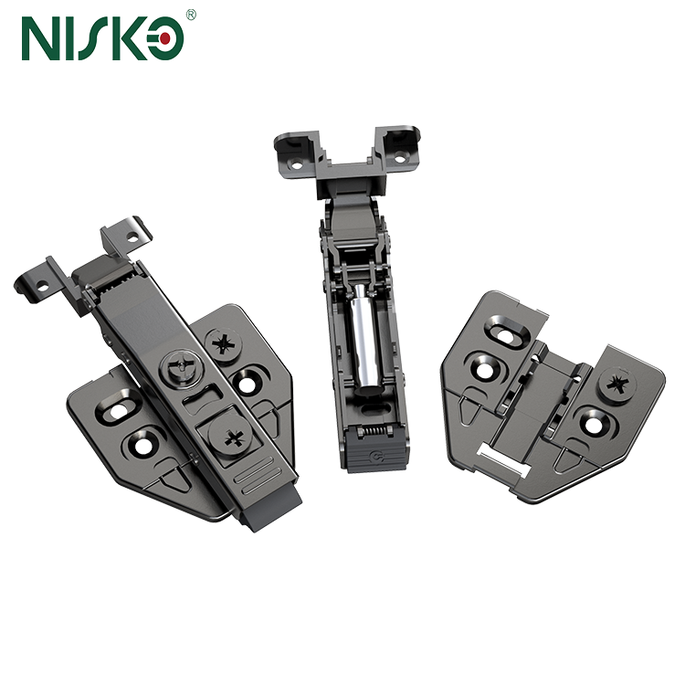 3D Soft Close Aluminum Frame Door Hinges Adjustable Hydraulic Clip On Hinges for