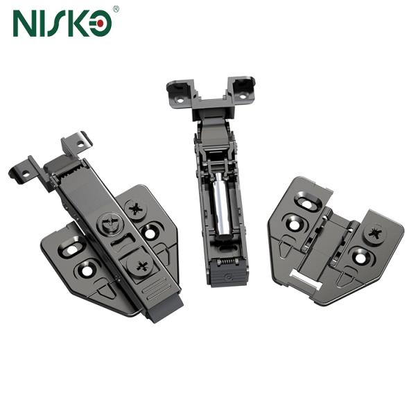 3D Soft Close Aluminum Frame Door Hinges Adjustable Hydraulic Clip On Hinges for