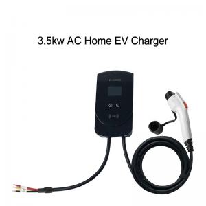 China 3.5KW Home AC Wall Box Electric Vehicle Charger IP65 12 Safety Guards on sale