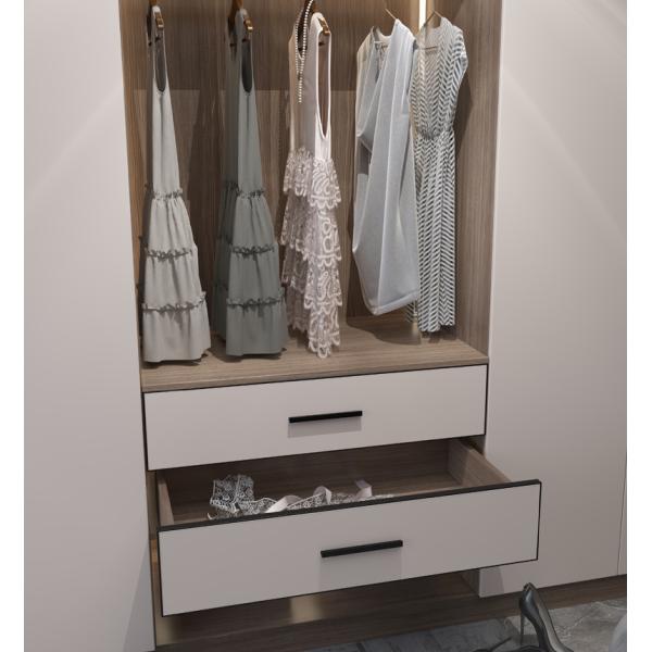 Modern Beige Drawer Front Panel With Black Handle Custom Sizes Cabinet Drawer Front