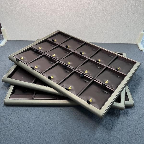 High Quanlity PU Packaging Jewelry Tray for Jewelry Ring Earring Pendant Necklace