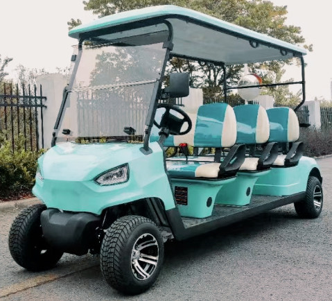 4 Seater 7.5 Kw Cool Modern Golf Car Cart Golf Buggy 72 Lithium Golf Electric Cart With Mirrors