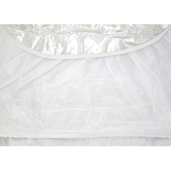 Non Woven Waterproof Crib Mattress Pad Fleece Top Fitted 100% Polyester Fabric