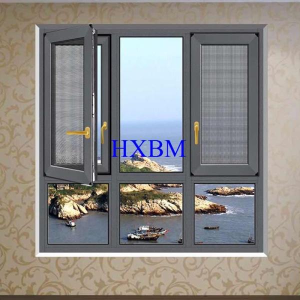 Quality Thermal Insulation French aluminum Casement Windows With Grill Water Resistance for sale