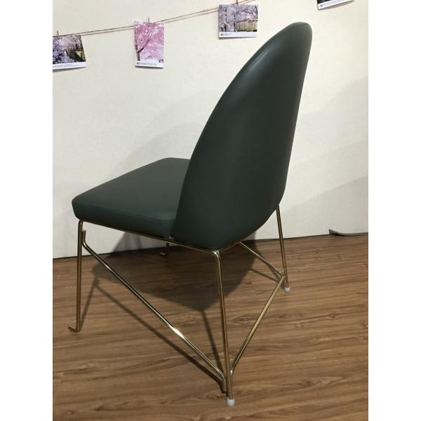 Hotel Restaurant 47cm Faux Leather Upholstered Dining Chairs