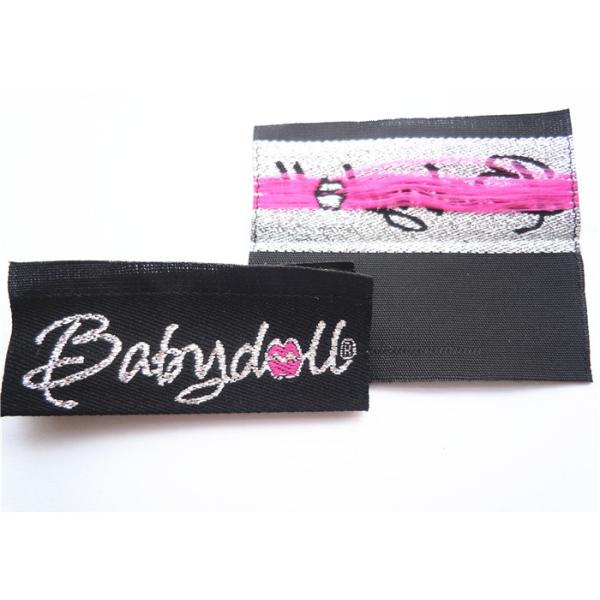 custom apparel accessories Clothing Label Tags garment clothing pink woven lables