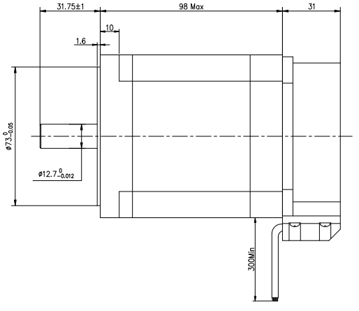 Non Noise 440W 11.5A 14NM 48v Bldc Permanent Magnet Motor 8 Poles