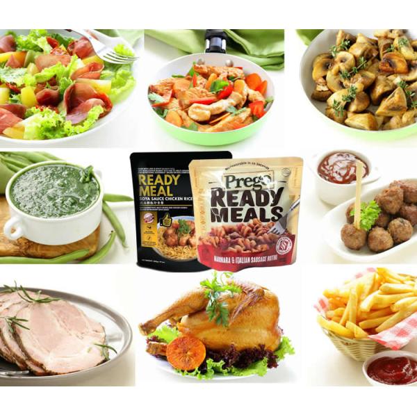 Microwave High Temperature 121-135 Degree Retort Pouch for Ready Meal Meat Beans Rice Custom Print