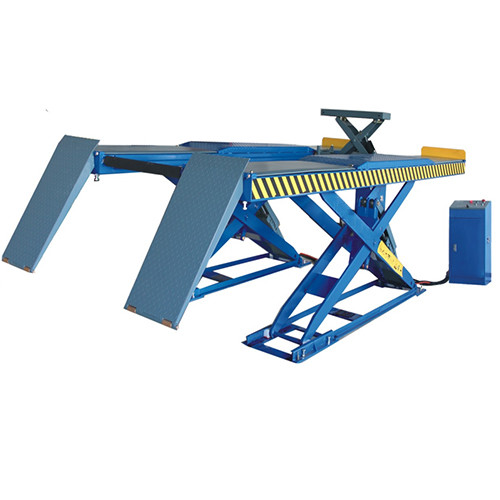 3500kg Super Thin Alignment Scissor Lift With Jack Elector Hydraulic Car Lift