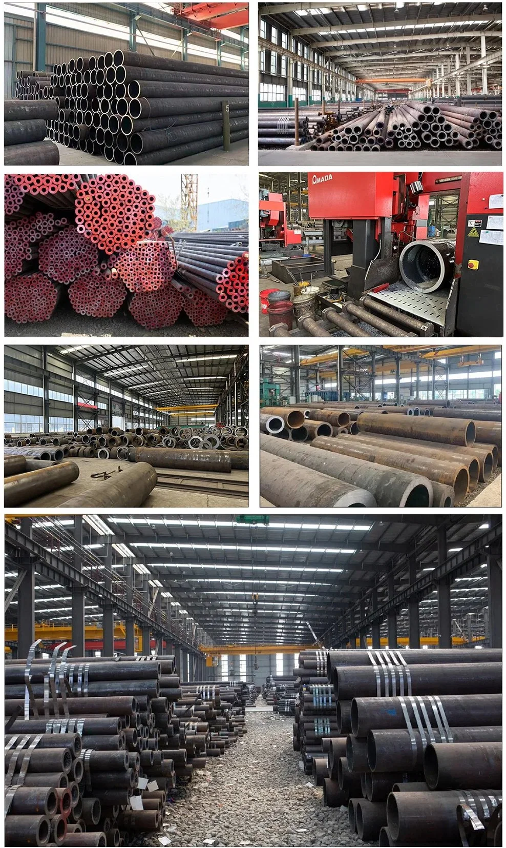 Pipe Supplier Raw Material SAE 1020 1045 Seamless Steel Pipe for Hot Rolled Carbon Alloy Large Diameter Thick Wall Sch40 Sch80 Seamless Fluid Boiler Steel Pipe