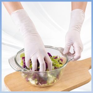 Cheap Heavy Duty Nitrile Disposable Gloves White For Construction Industry wholesale