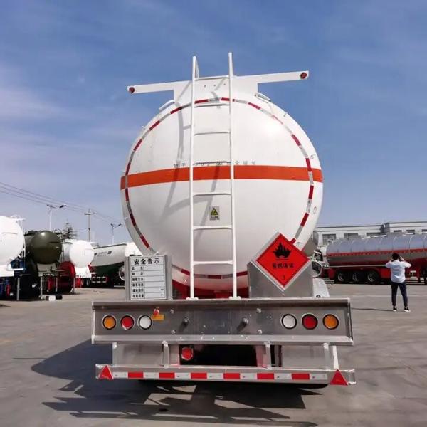 3 Axle 42000 45000 Liters Aluminum Carbon Steel Oil Tanker Fuel Tank Semi Trailer Oil Tank Truck Trailer