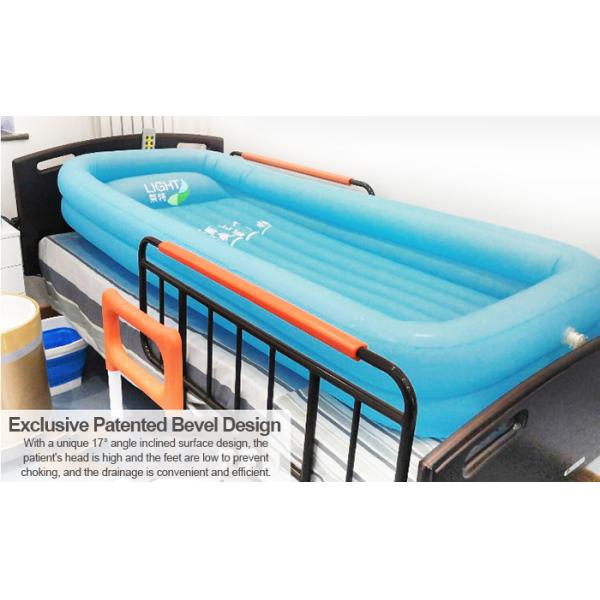 Eco Friendly PVC Medical Inflatable Bathtub Smart Heating Battery Charging