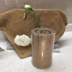 Cheap Plastic Box Packaging Hemmed Towel Gift Sets wholesale