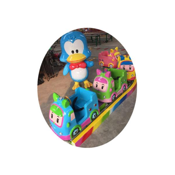 Printed Logo Kiddie Train Rides , 600W Power Toddler Train Ride