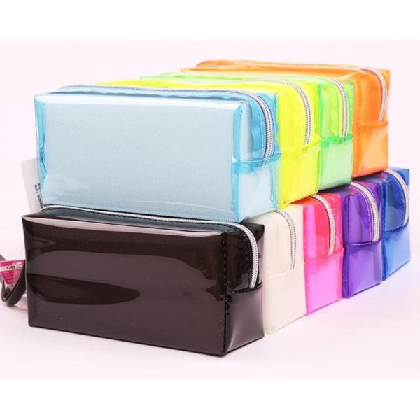 EVA Transparent Pen Pouch Pvc Hard Plastic Pencil Case With Compartments
