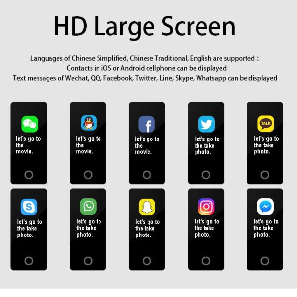 0.96'' OLED Smart Watch Blood Pressure Heart Rate Monitor Bracelet Wristband For Ios Android