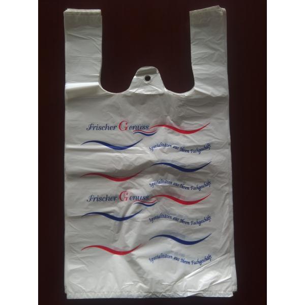 240+120*450mm 16mic Plastic T-Shirt Shopping Bag - 500/Case , HDPE Material