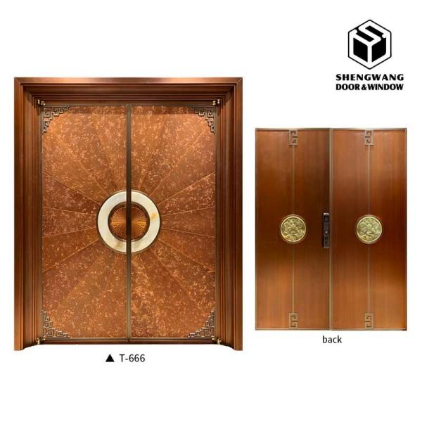 Anti-Deformation Anti-Collision Full Aluminum Entrance Door For Biggest House
