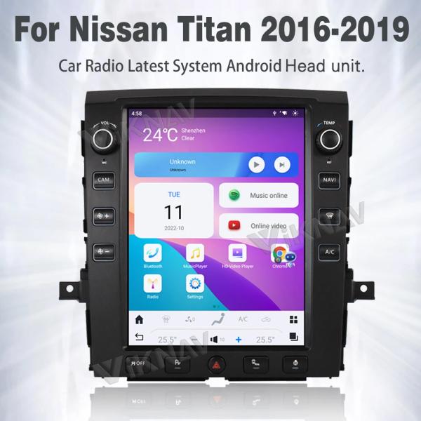 2016-2019 Viknav Android Nissan Titan Radio Multimedia Player 12.1 Inch