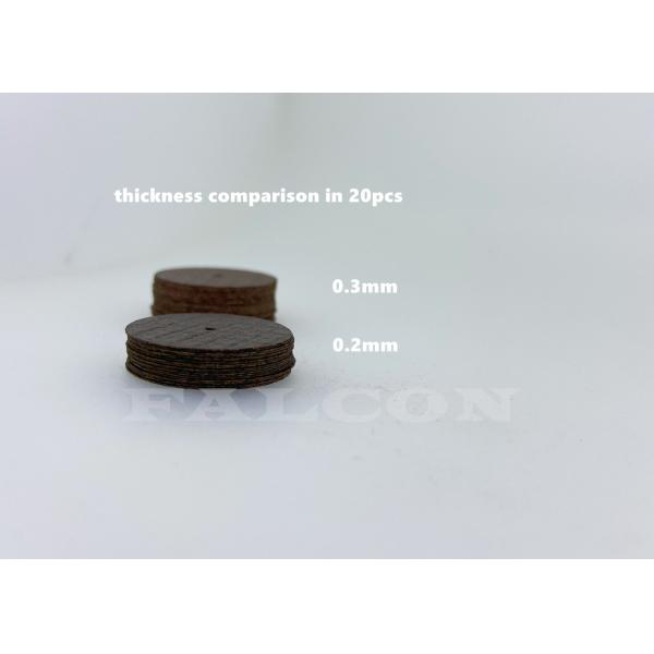 Red Dental Diamond Discs 0.2mm 0.3mm Thick Reinforced Cutting Wheel For All Ceramics