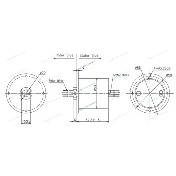 USB 2.0 Signal Slip Ring With 1000M Gigabit Ethernet And Electric Power